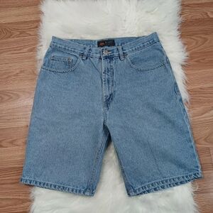 Route 66 Mens Sz 32 Blue Relaxed Fit Casual Denim Casual Shorts Y2K